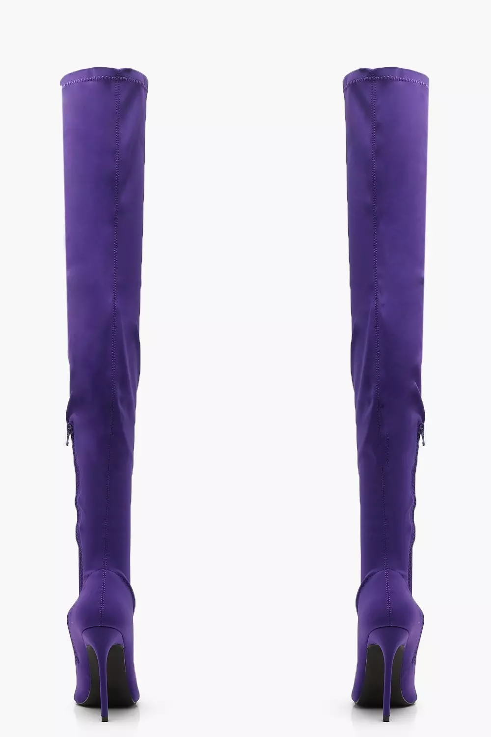 Over the knee purple boots sale