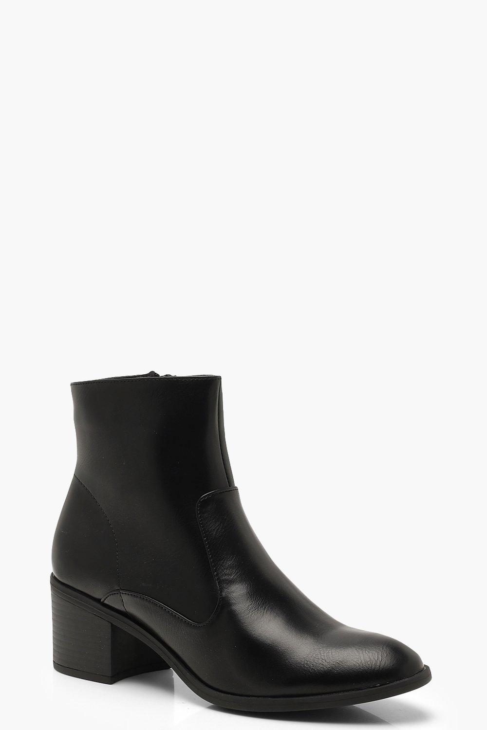 Low Heel Ankle Boots | boohoo