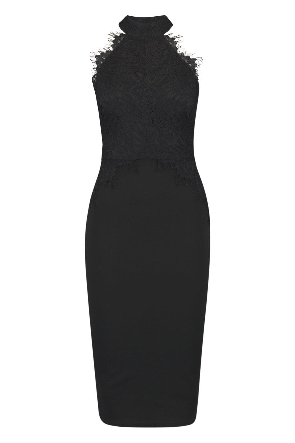 Eyelash Lace Midi Dress boohoo