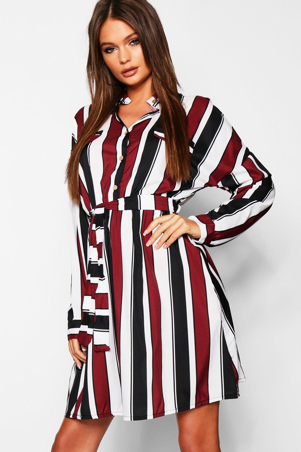 Lipsy stripe shirt sales dress