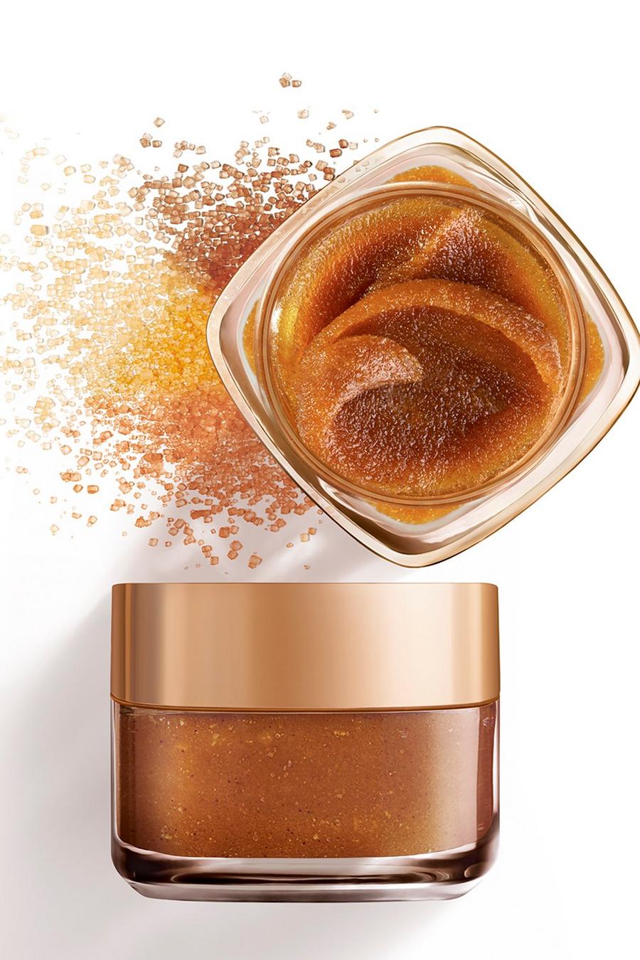 Bronze metallic L'Oréal Paris Smooth Sugar Exfoliating Glow Grapeseed Face And Lip Scrub 50ml