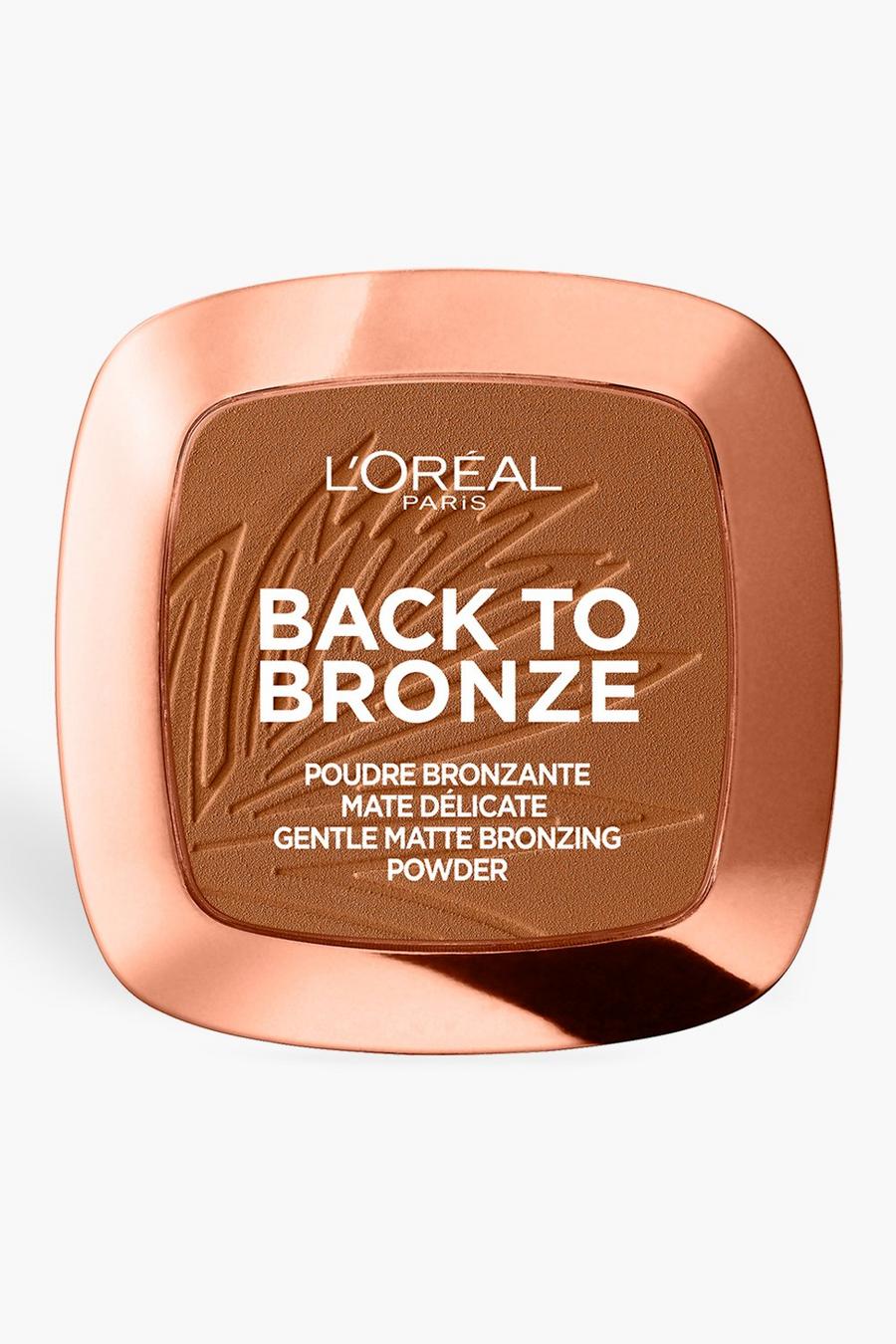 L'Oréal Paris Bronzer - Back To Bronze Matte Bronzing Pressed Powder, Medium