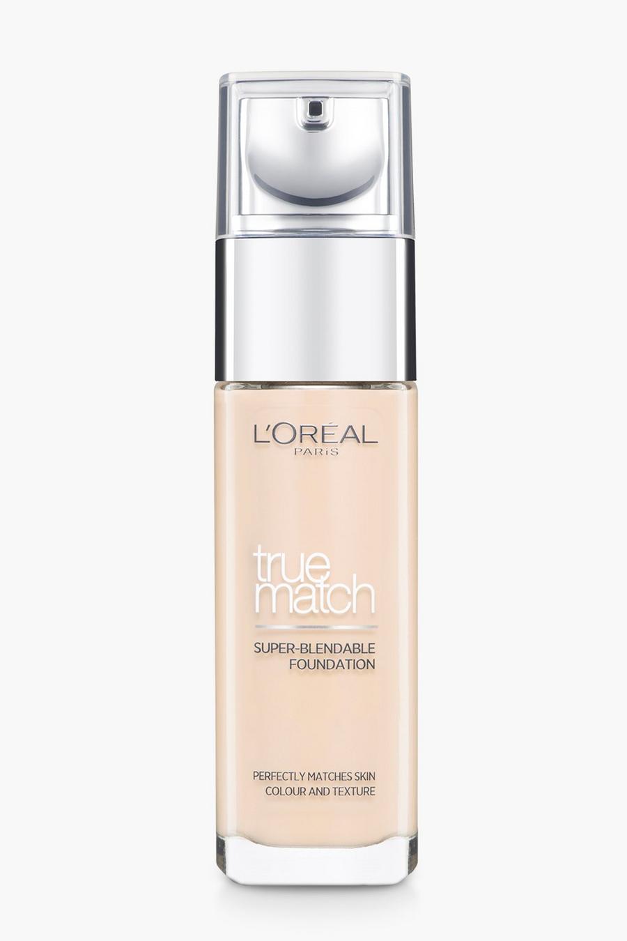 L'Oréal Paris True Match Liquid Foundation 1W Golden Ivory, SPF 17, 30ml image number 1
