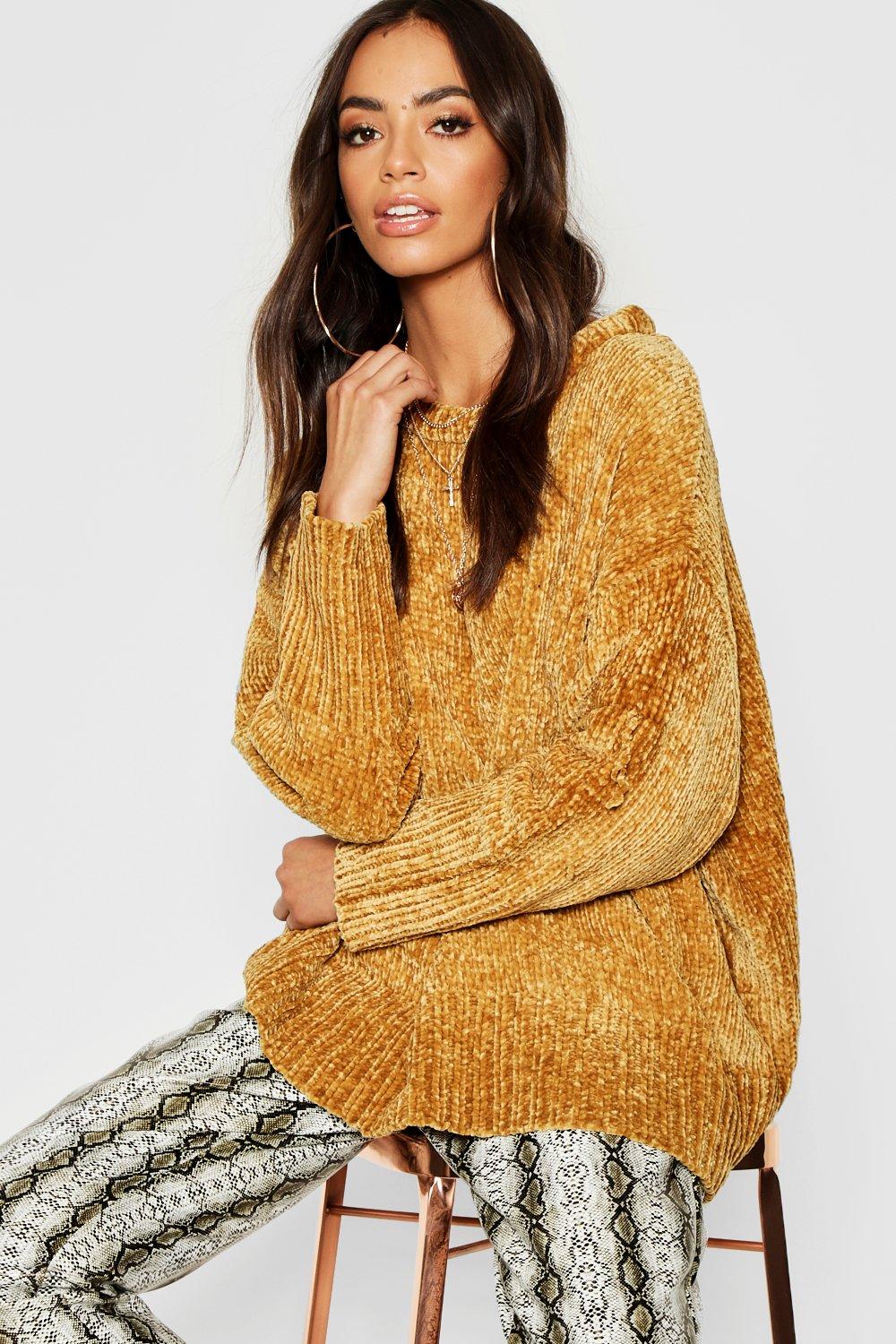 Gold discount chenille sweater