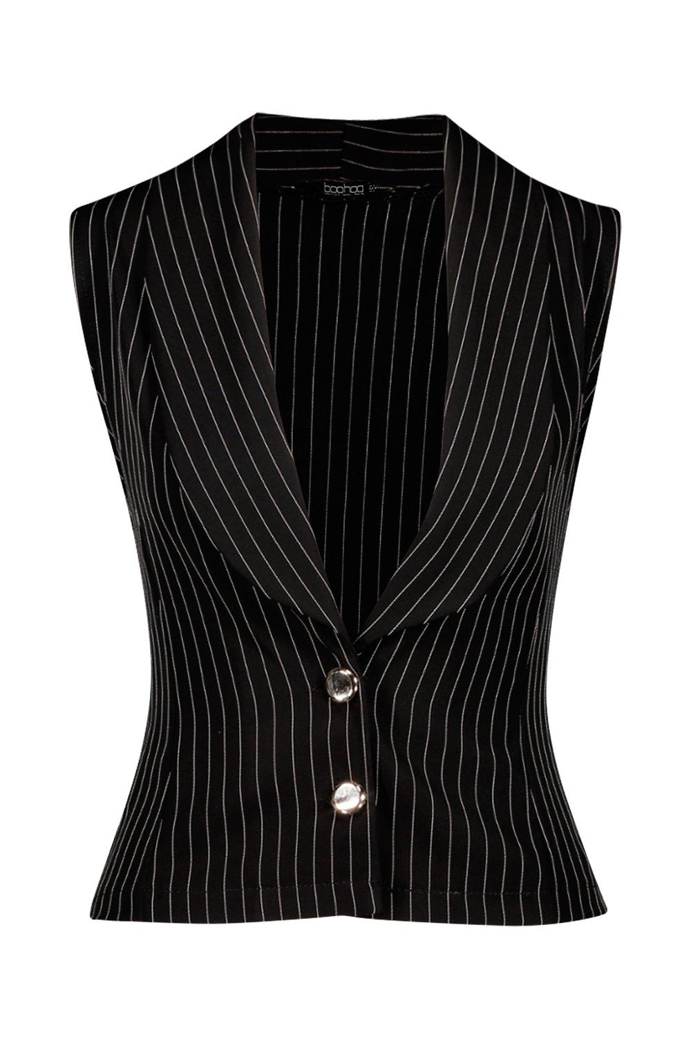 Ladies on sale pinstripe waistcoat