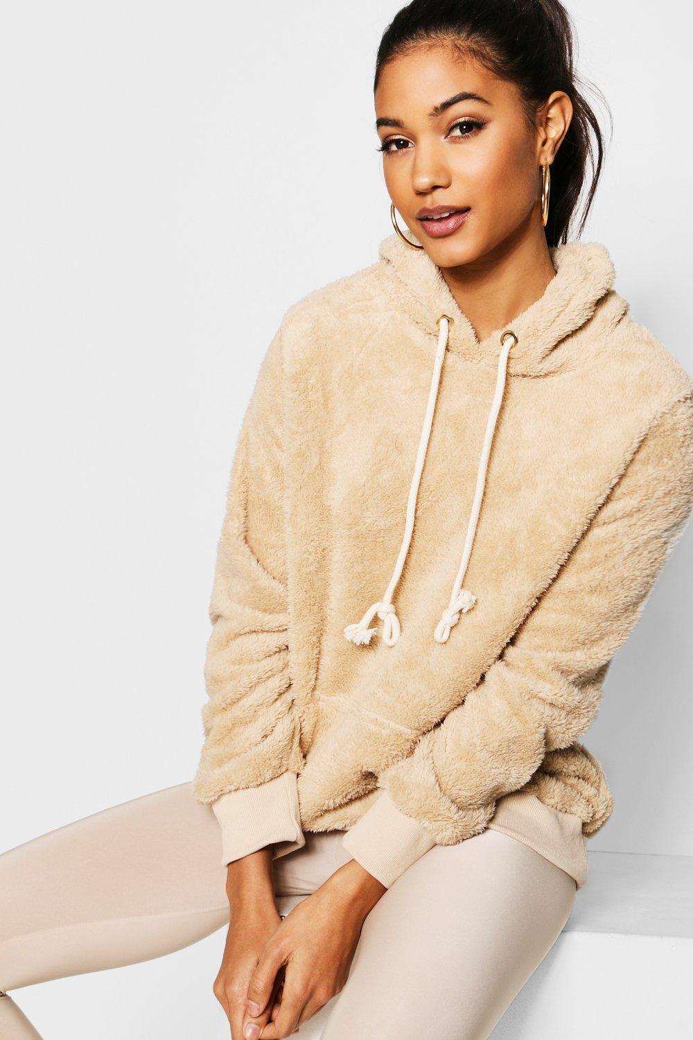 Sweat capuche oversize mouton