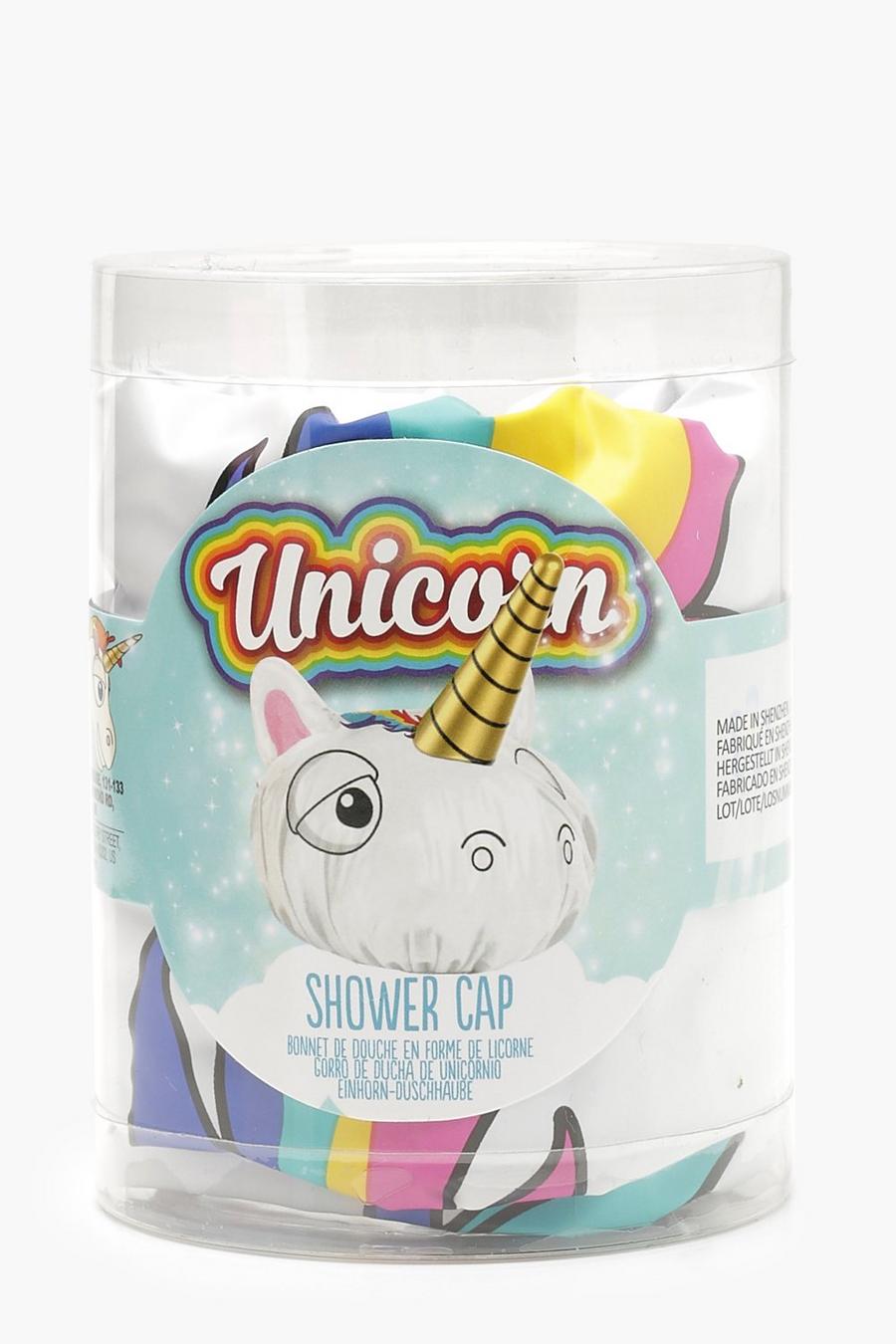 White Unicorn Shower Cap image number 1