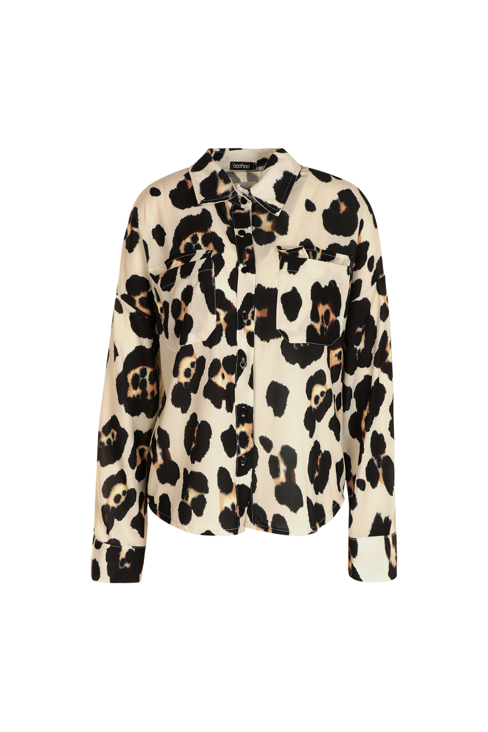 Camisa blanca store bolsillo leopardo