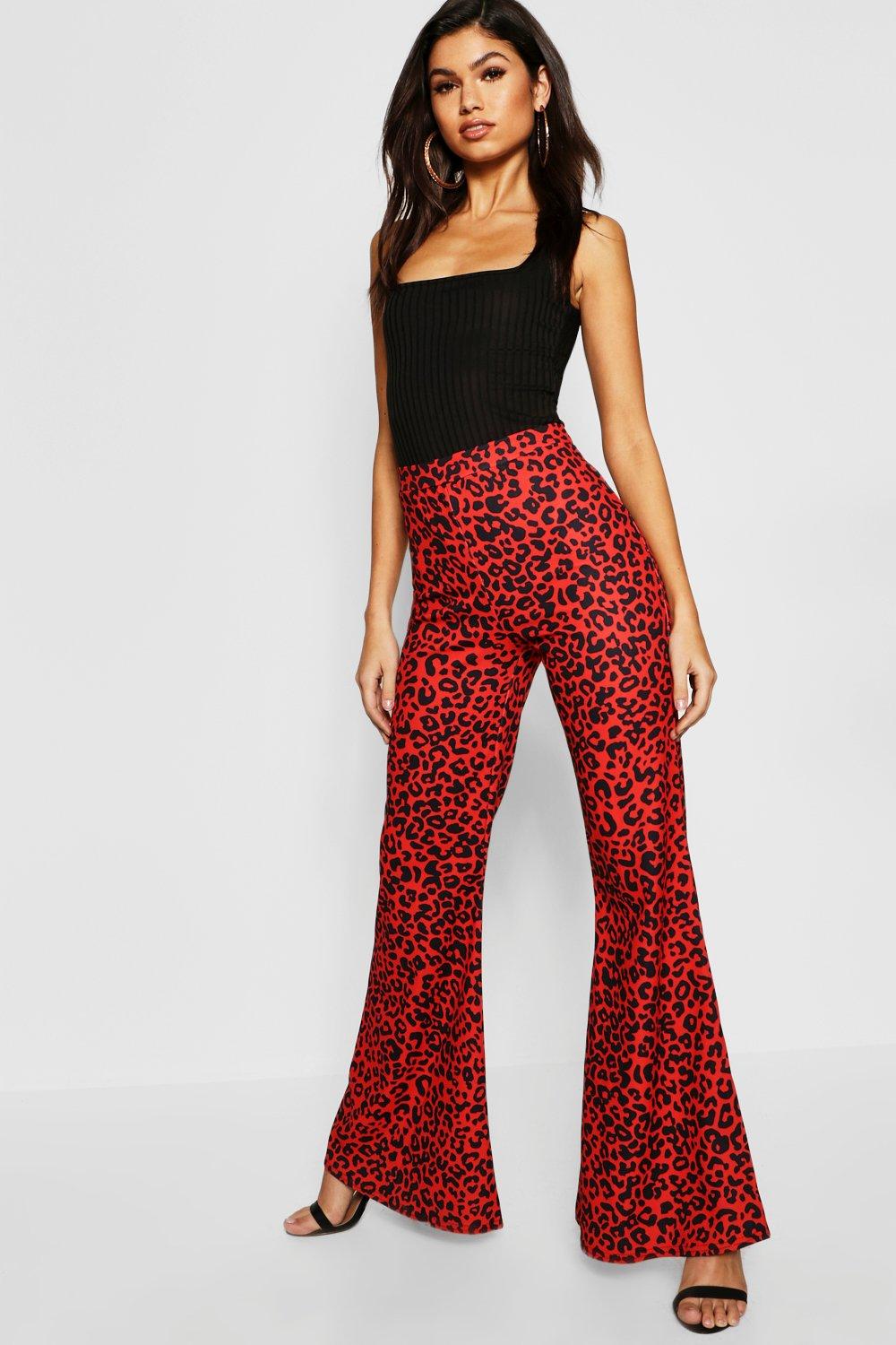 boohoo red leopard print