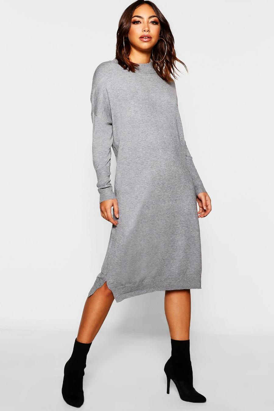 Crew Neck Knitted Dress image number 1