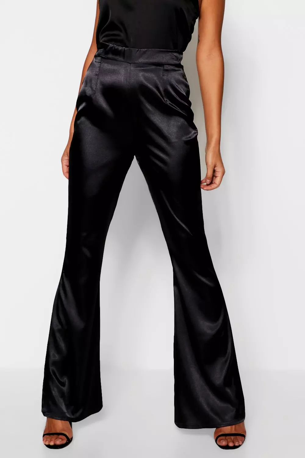 Satin flares sale