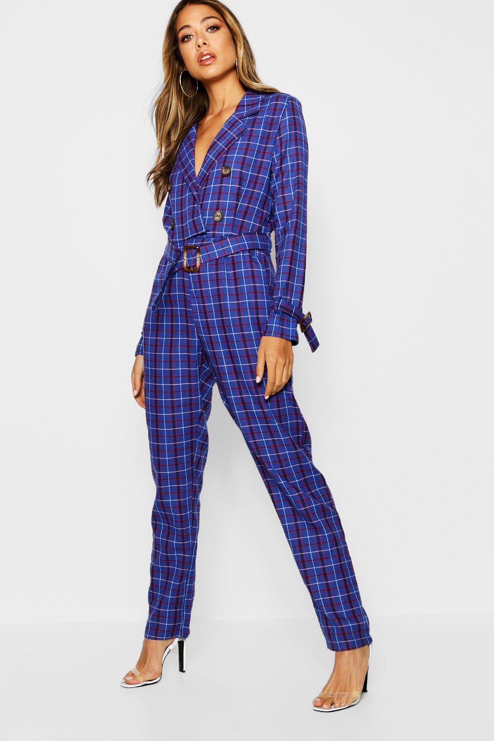 tartan jumpsuit