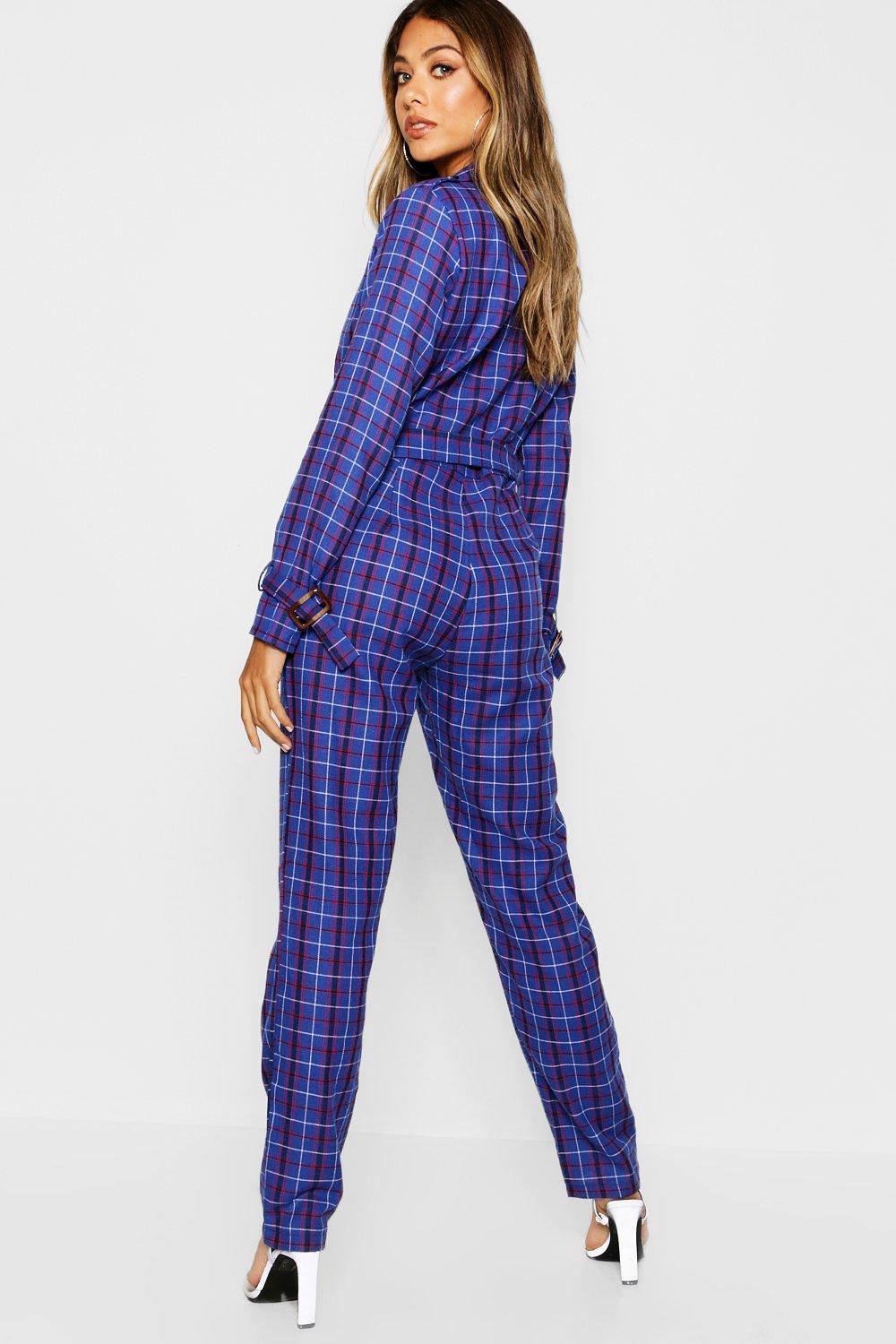 Jumpsuit tartan store