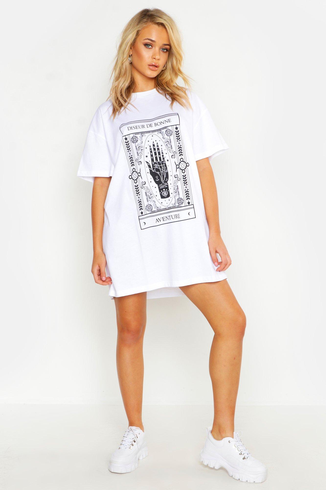 white t shirt dress uk