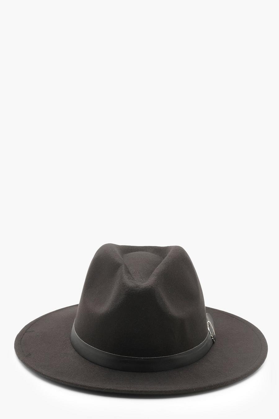 Fedora Hat With Buckle Trim image number 1