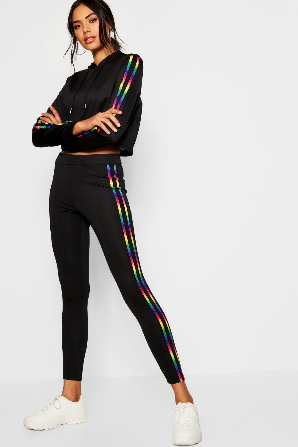 Boohoo on sale rainbow leggings