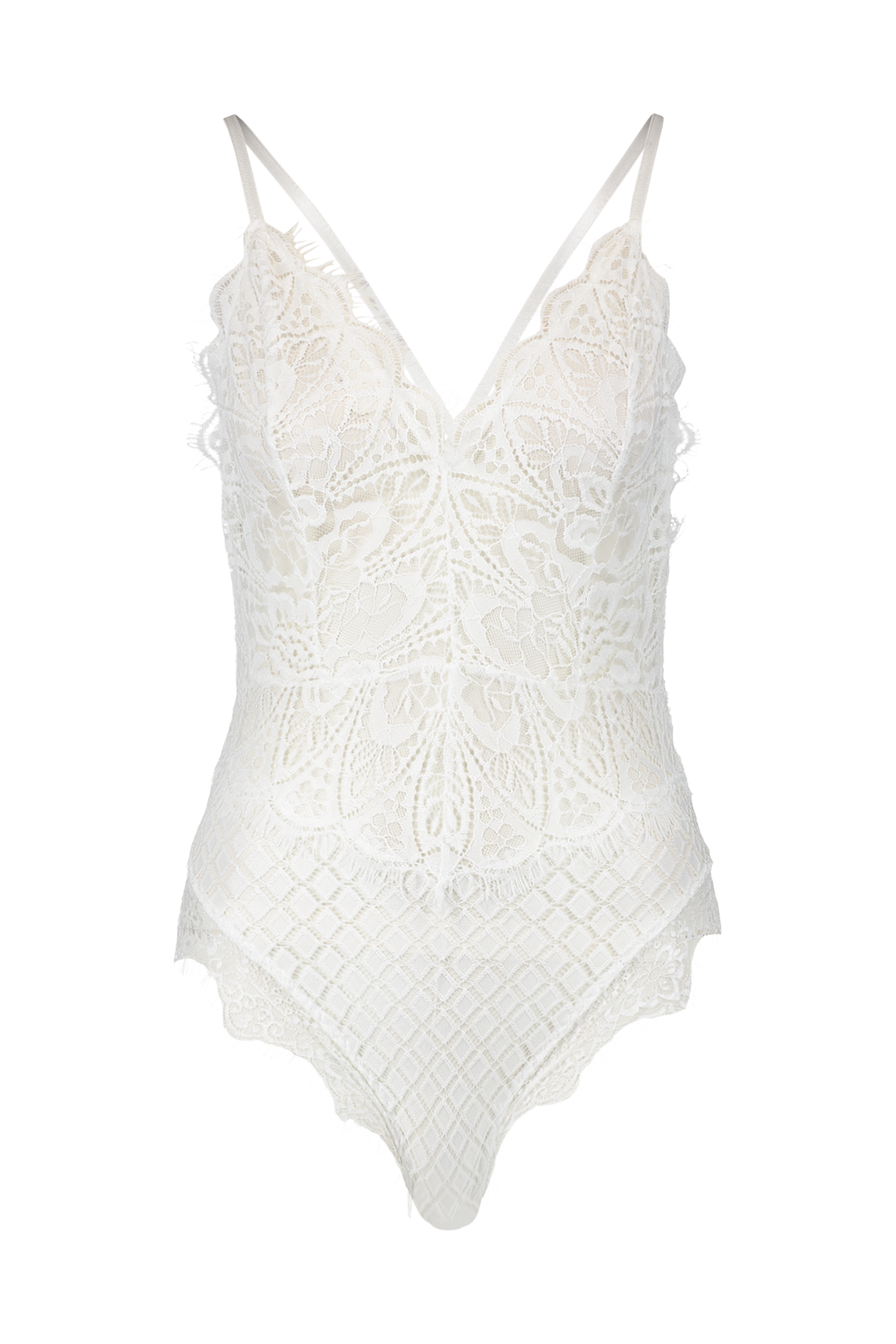 Eyelash Lace Bodysuit boohoo UK