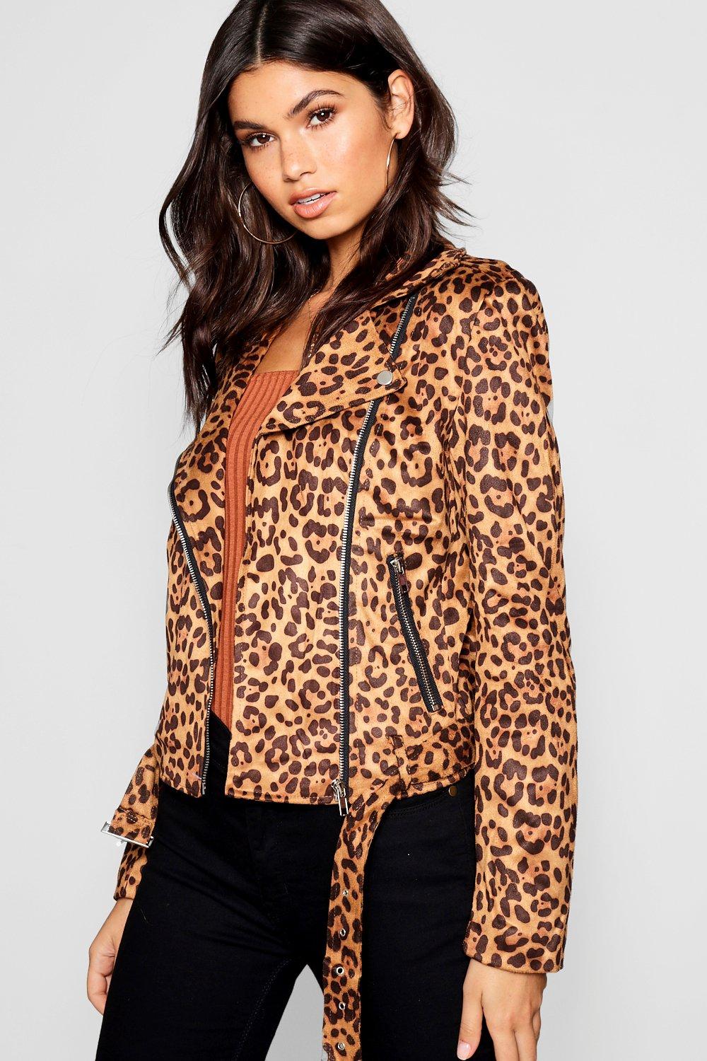 Boohoo leopard outlet print jacket