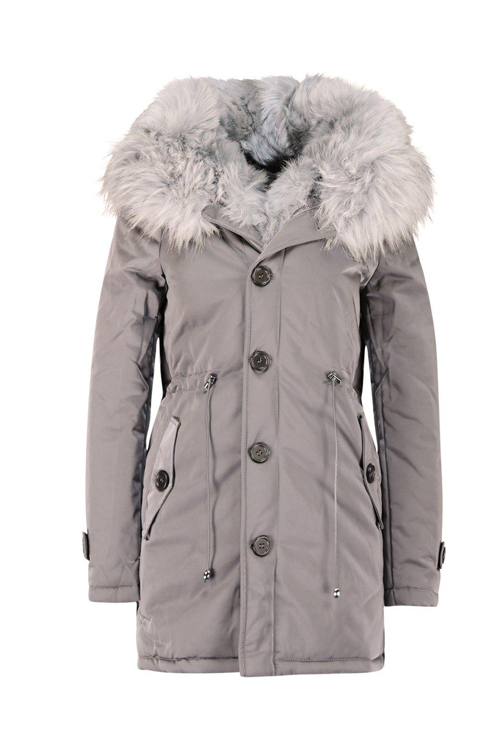 Boutique Faux Fur Parka