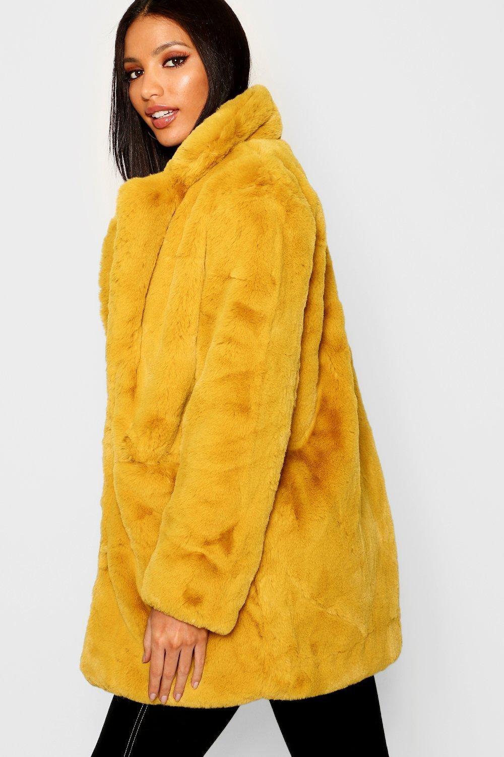 Boohoo boutique faux fur on sale coat