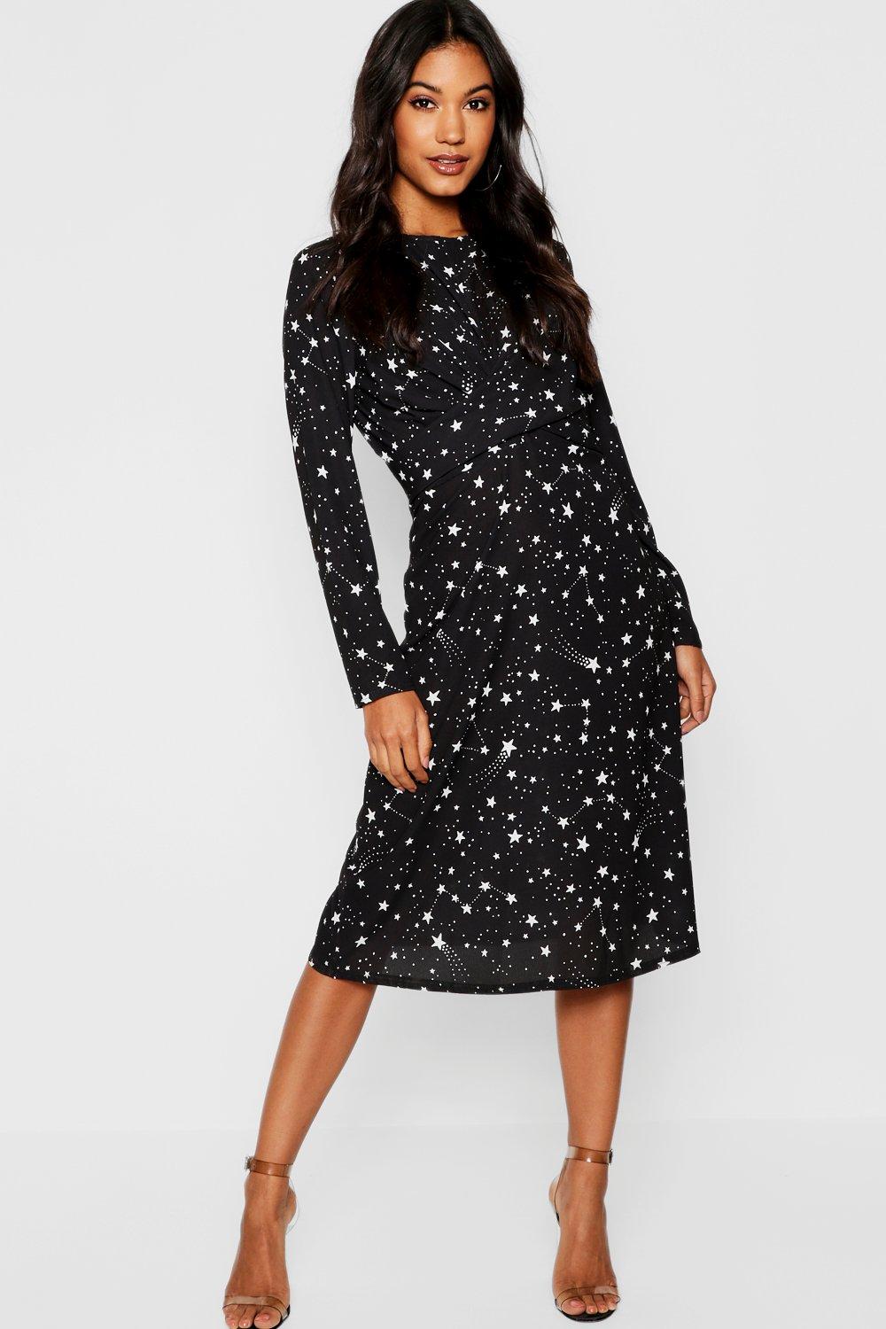 boohoo constellation dress