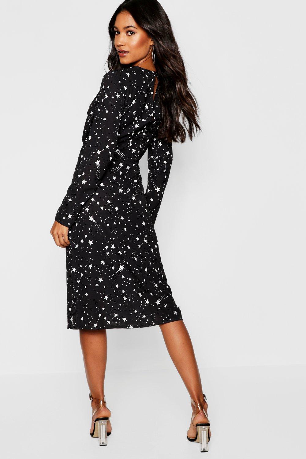 boohoo constellation dress