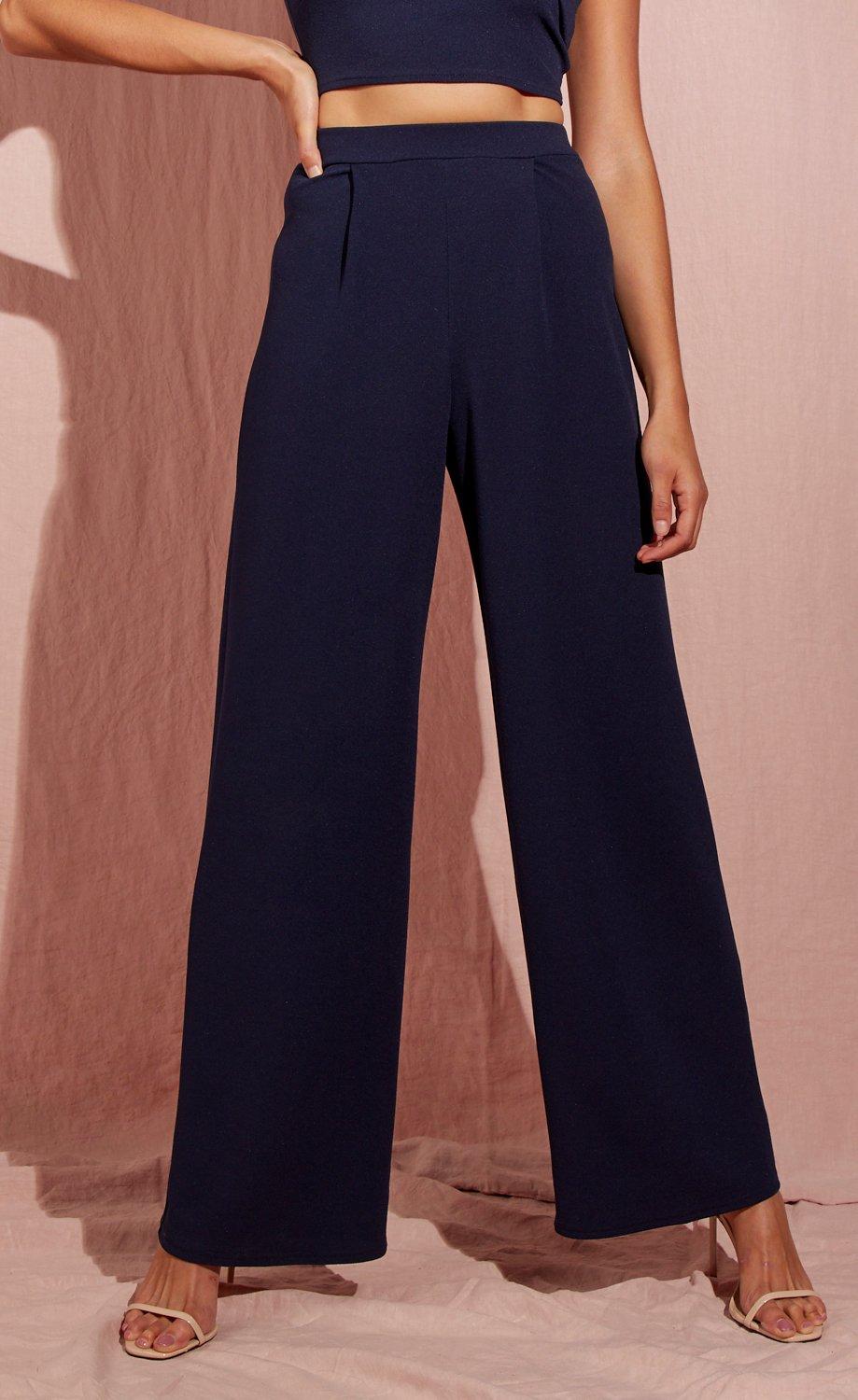 Pleated cheap flare pants