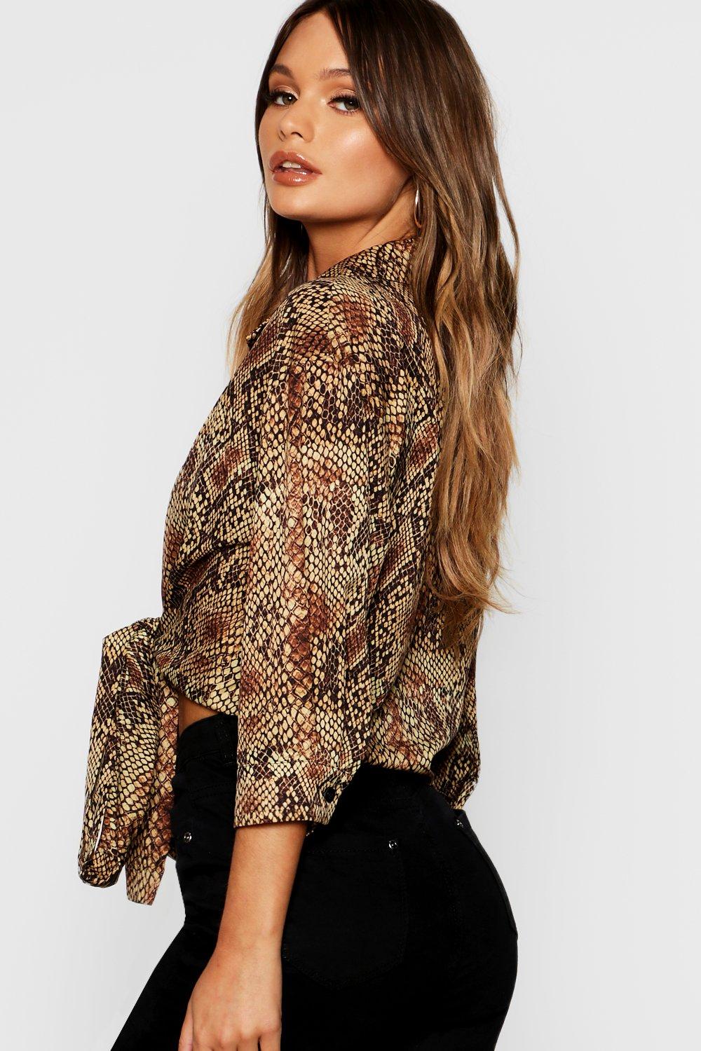 Snake hot sale print boohoo