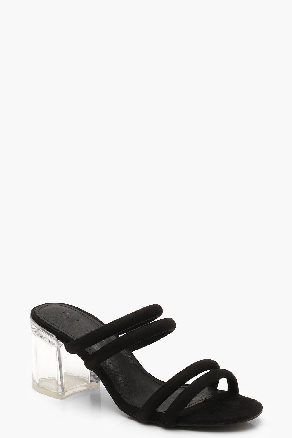 boohoo clear heels