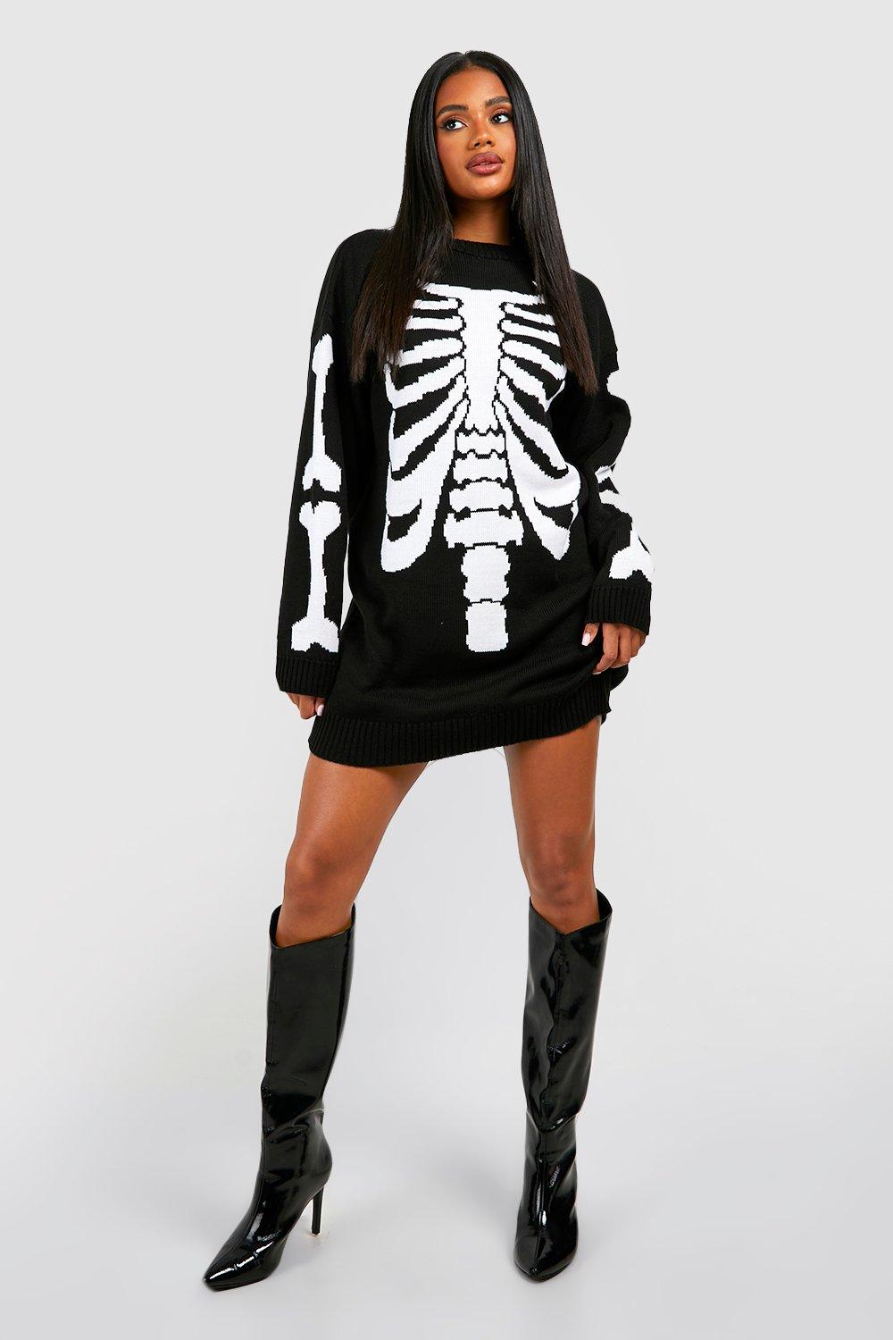 Skeleton sales hoodie dress