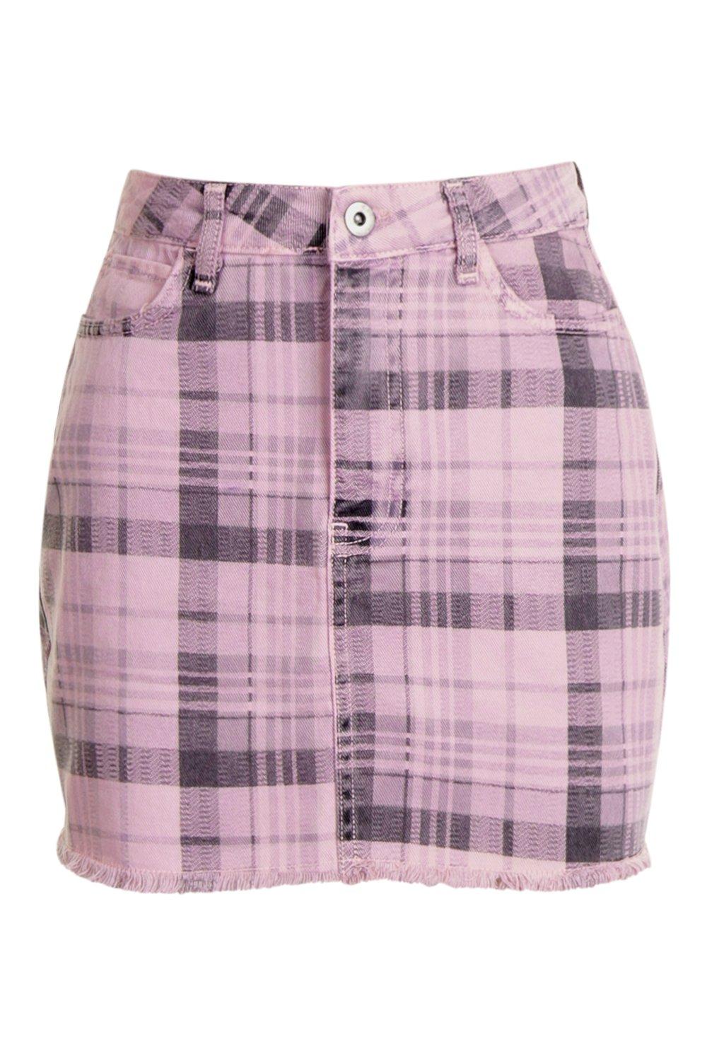 Pink denim skirt pattern sale