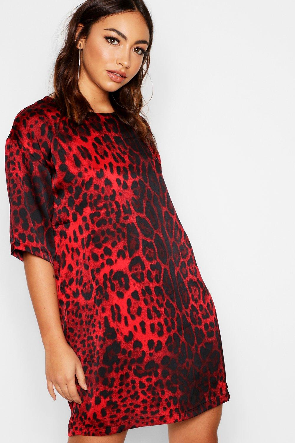 red leopard dresses