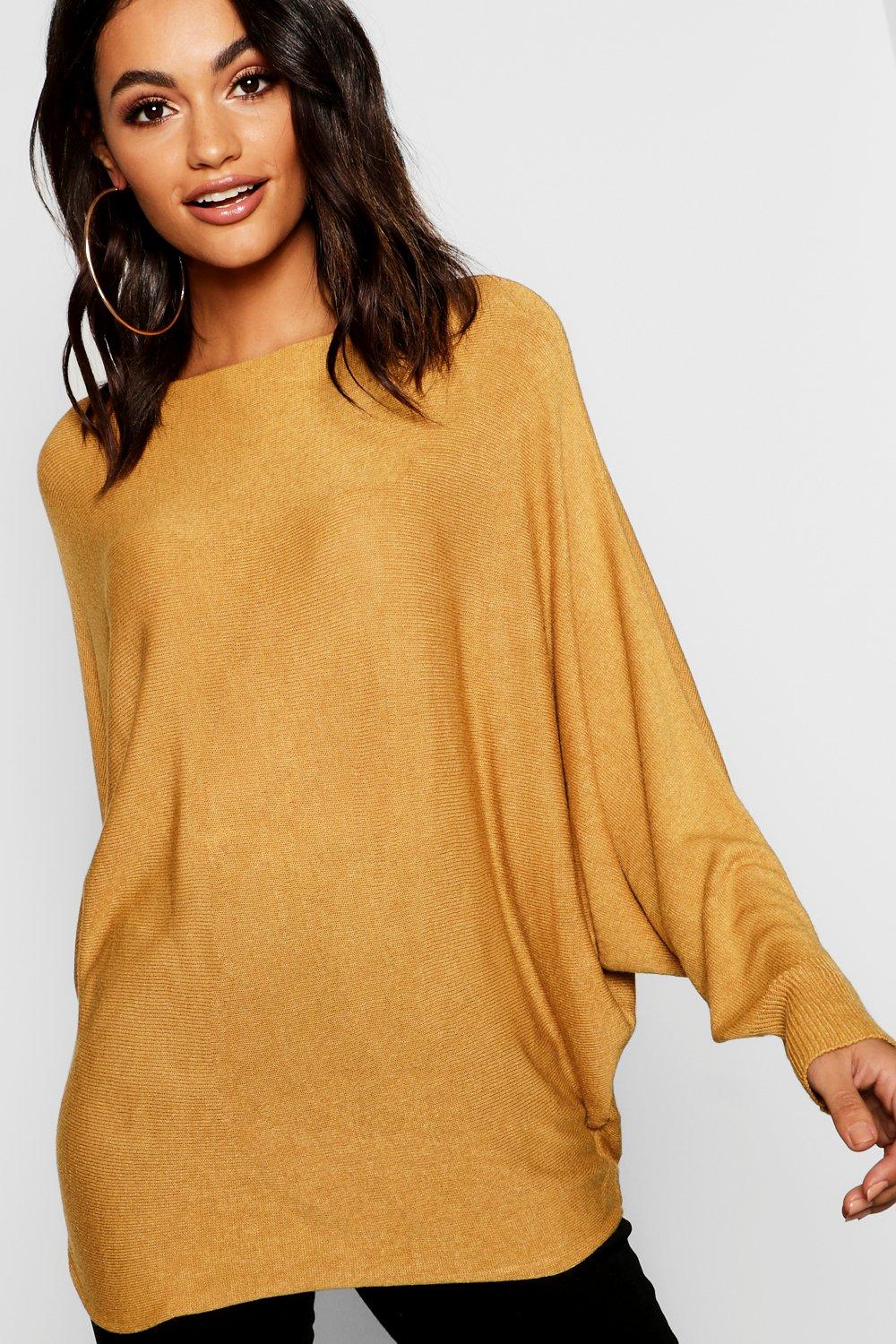 Mustard 2024 batwing jumper