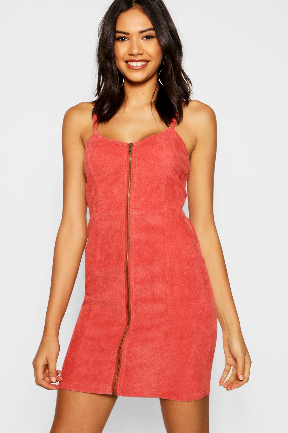 boohoo cord dress