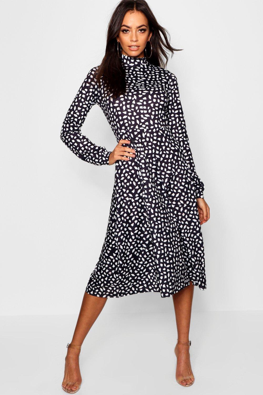 boohoo dalmatian dress