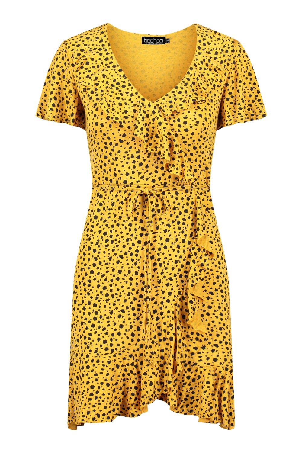 boohoo dalmatian print dress