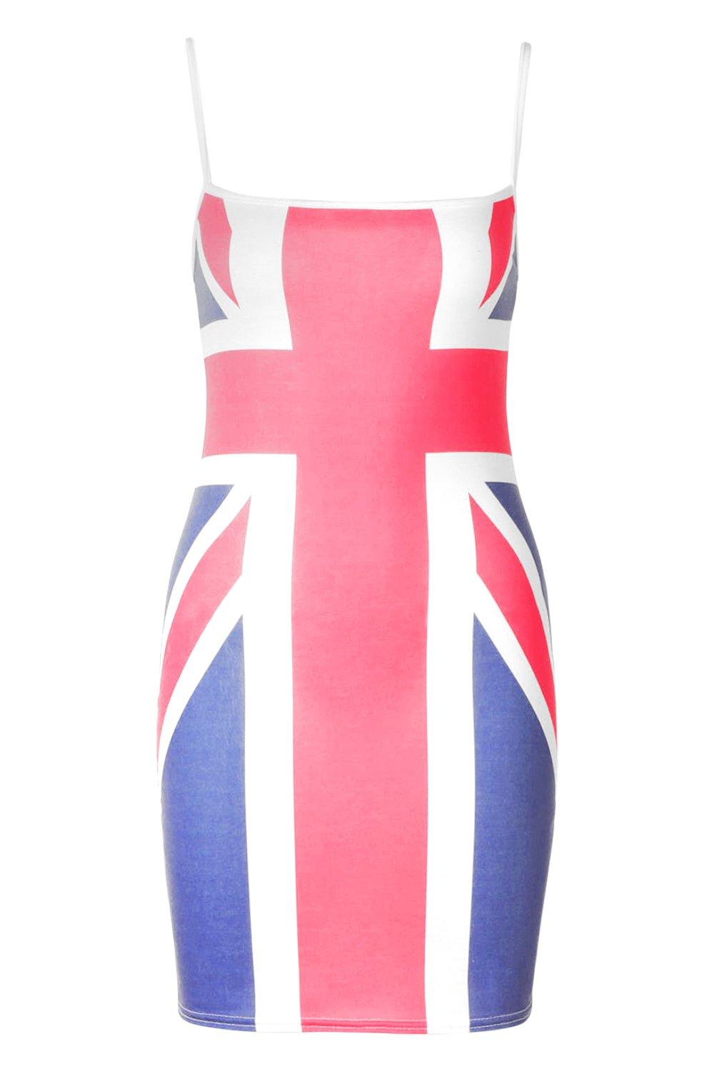 Union jack 2025 dress boohoo