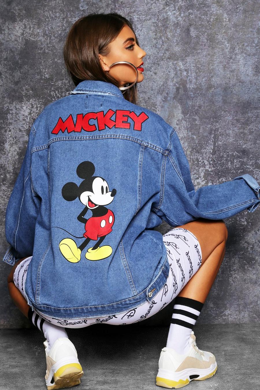 Disney Mickey Graphic Denim Jacket image number 1