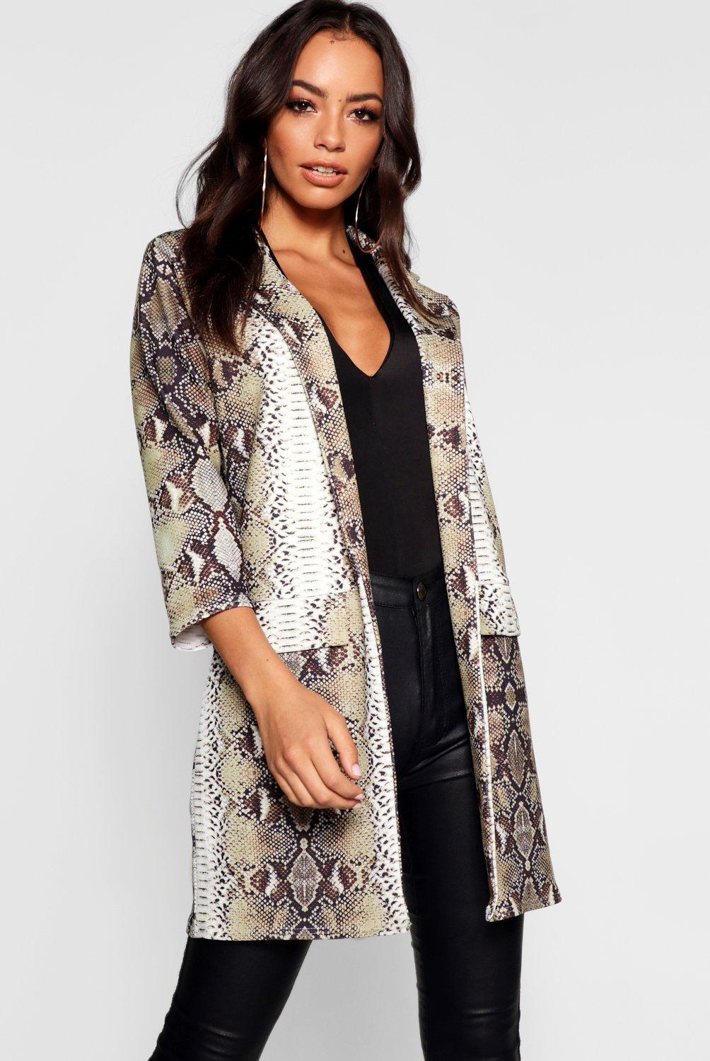 snake print jackets