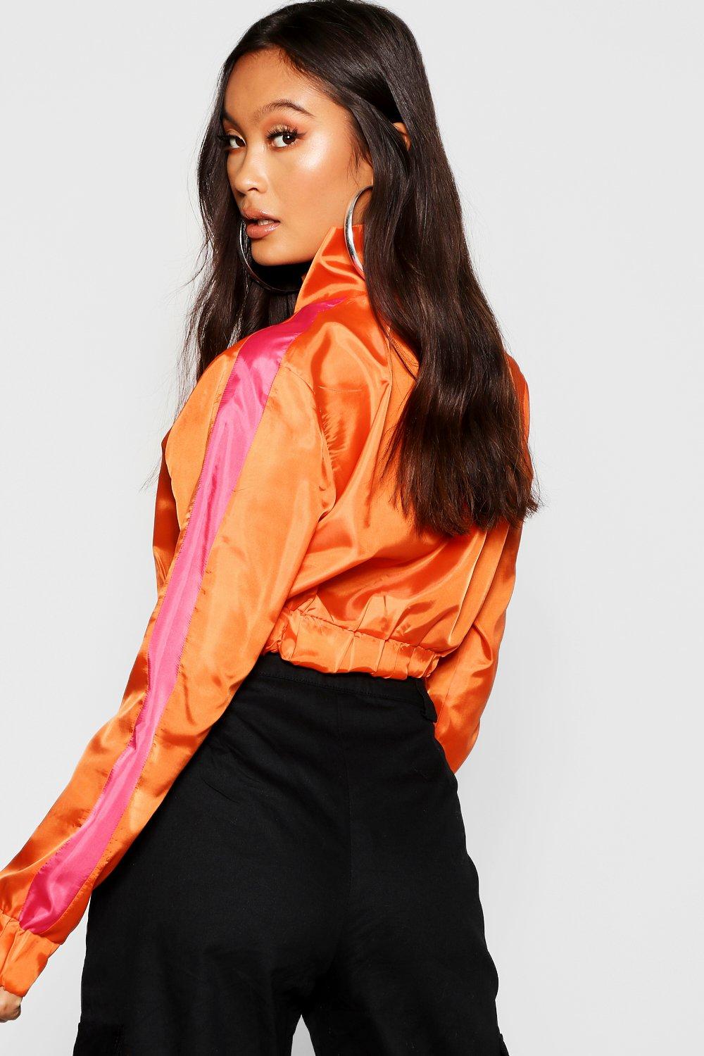 Orange shell suit jacket deals