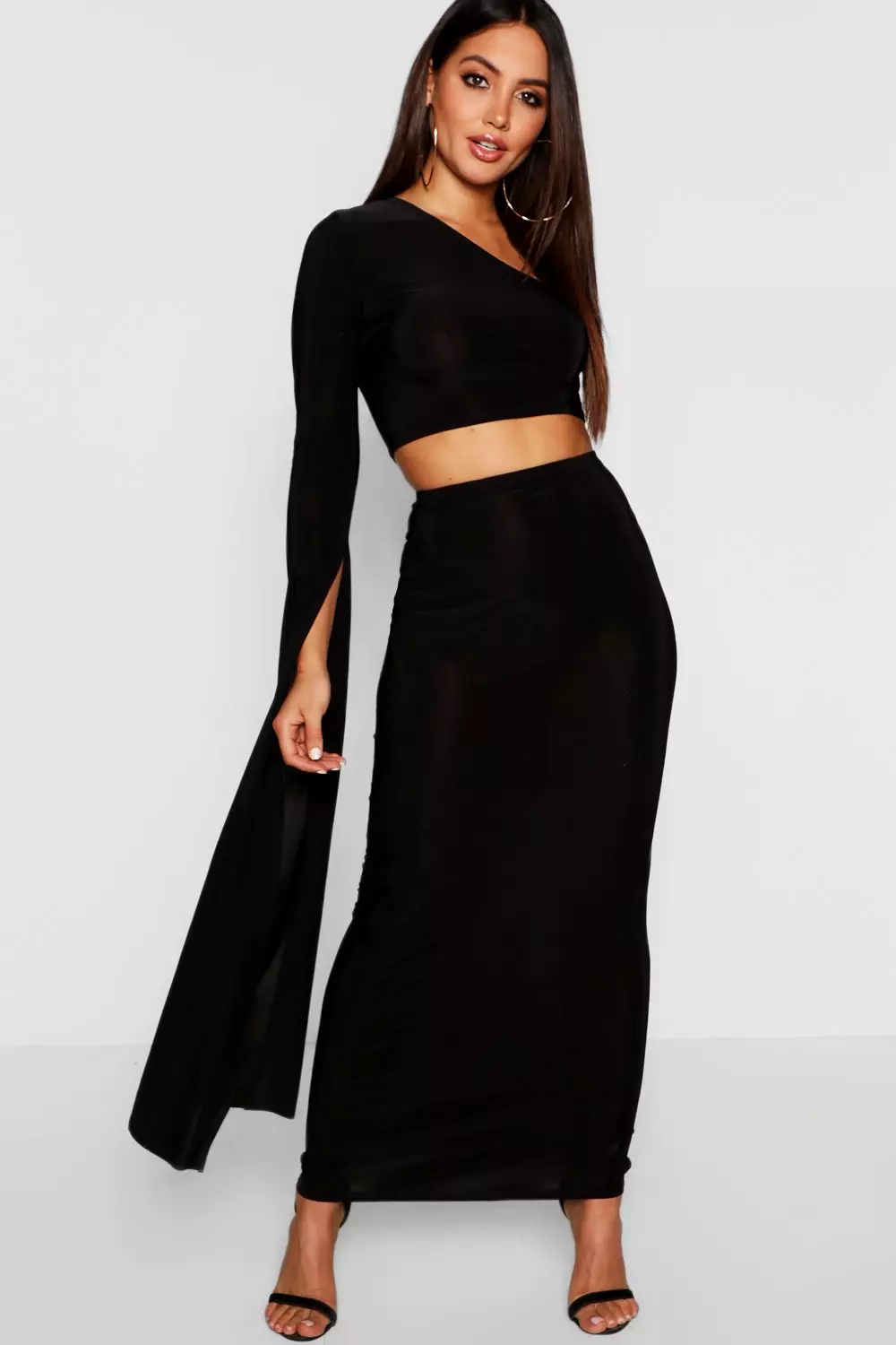 Long skirt with crop top outlet xxl