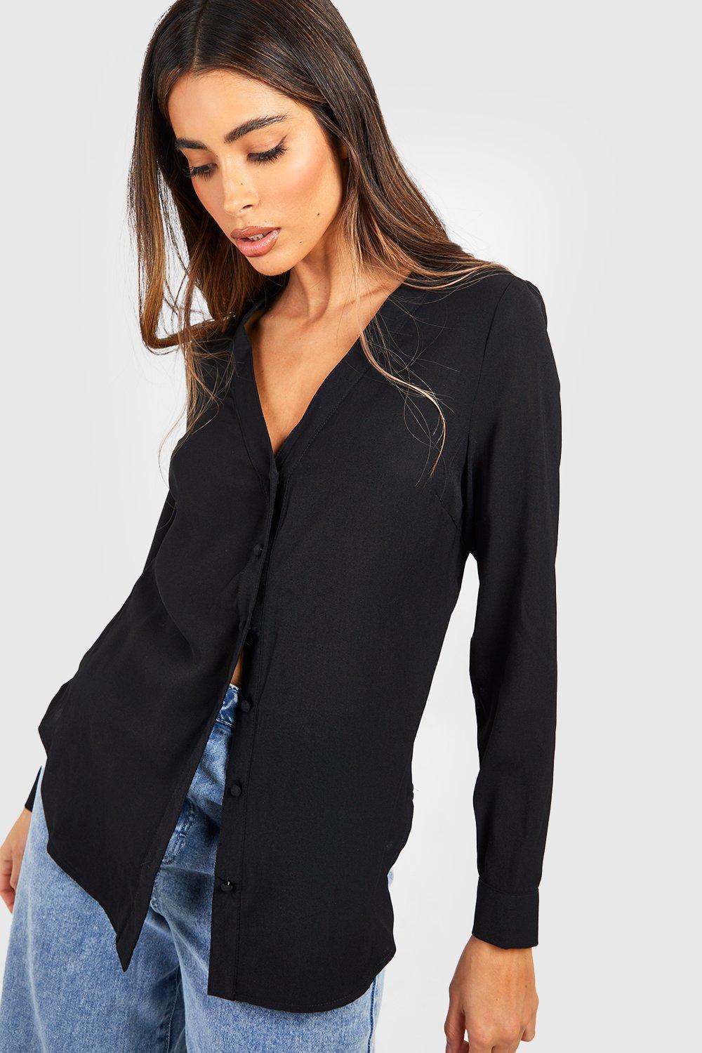 | boohoo Bluse mit V-Ausschnitt