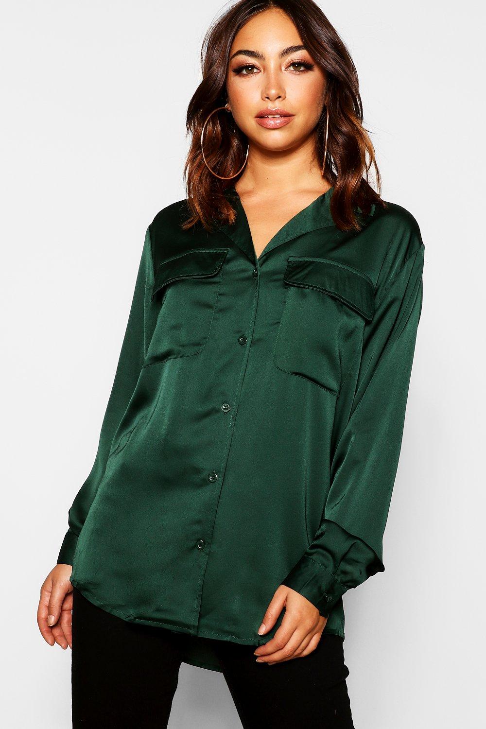 green utility shirt womens