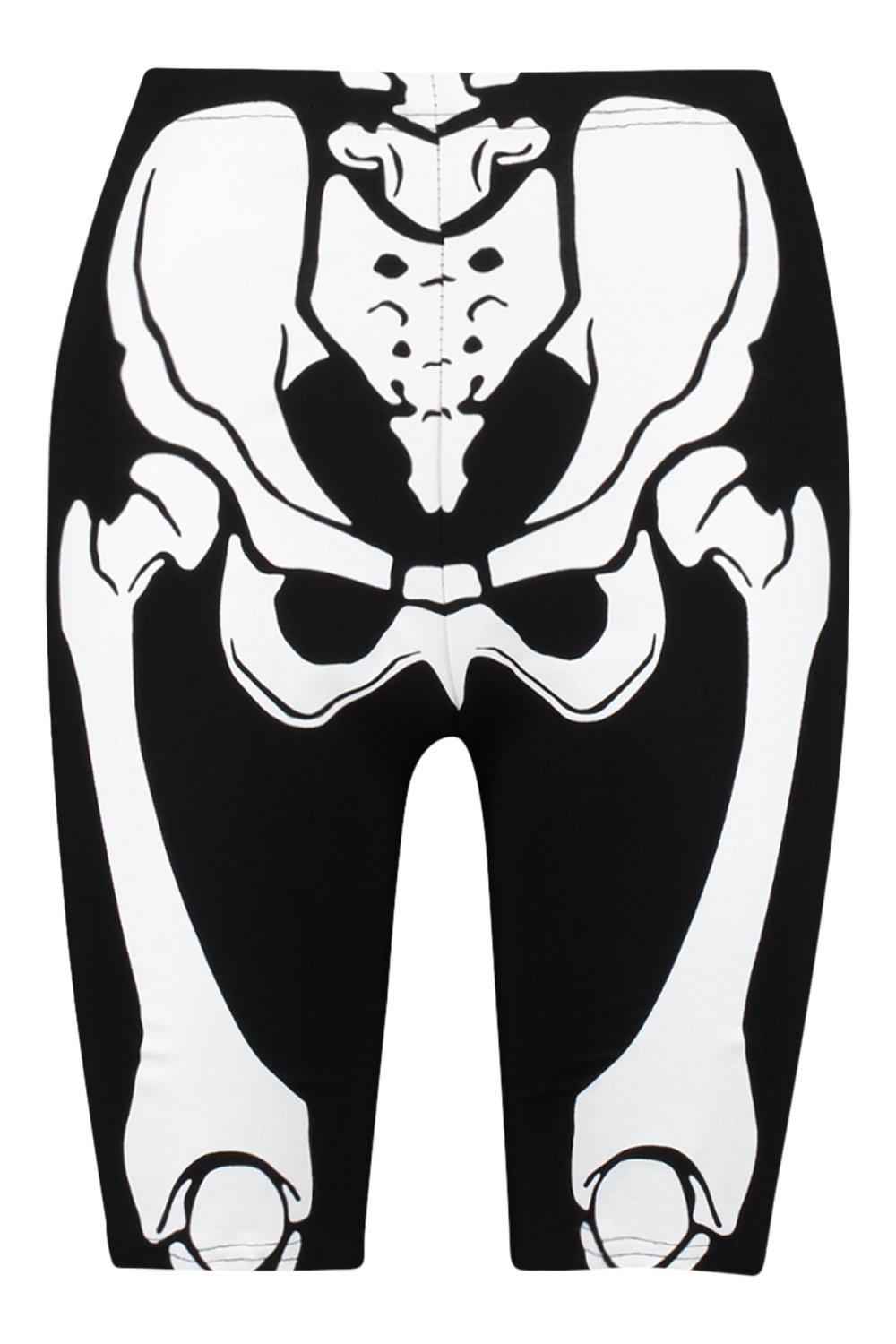skeleton cycling shorts