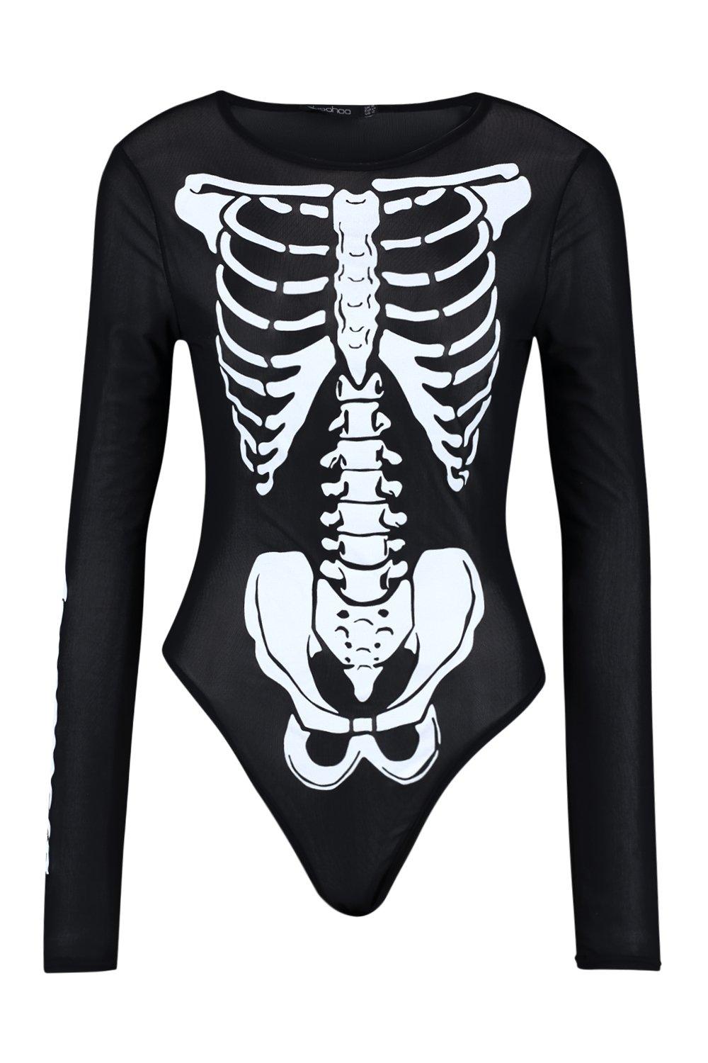 mesh skeleton bodysuit