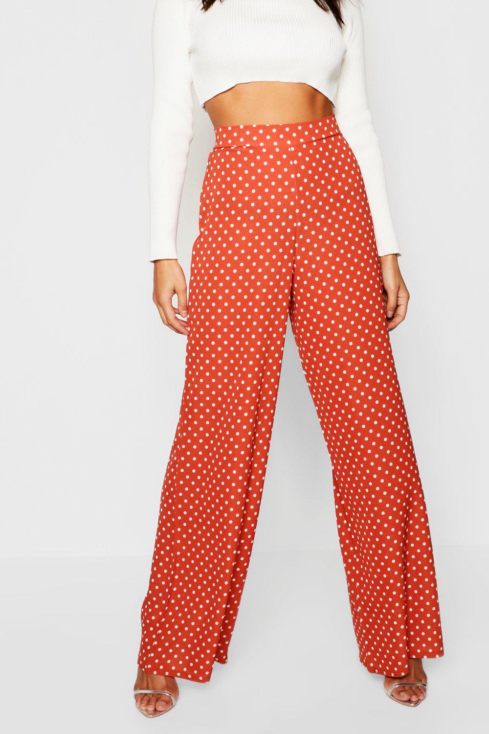 Boohoo polka dot on sale trousers