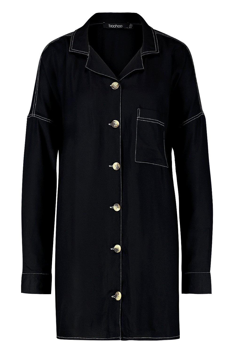 Horn button shirt dress online