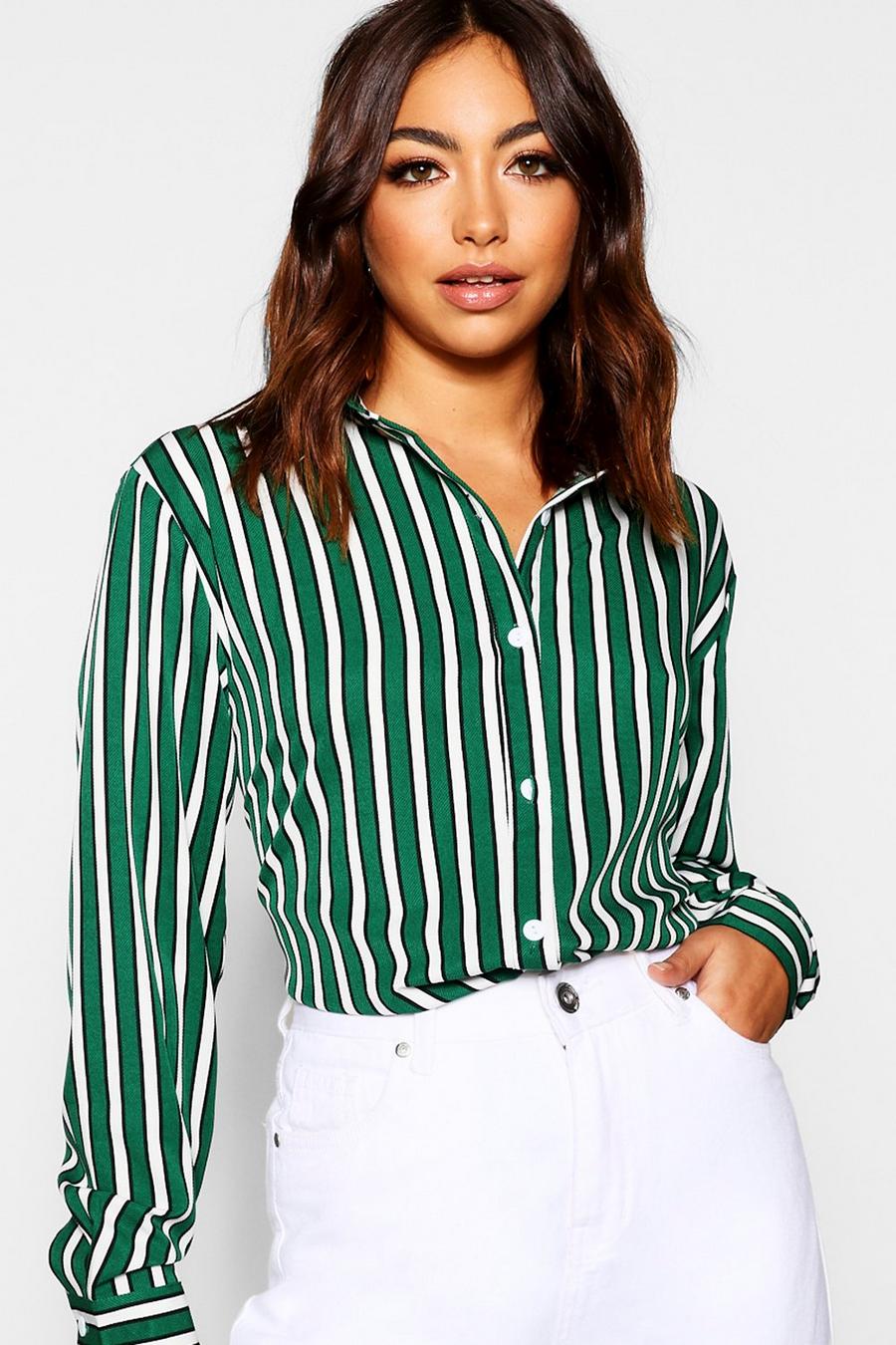 Stripe Oversized Shirt image number 1