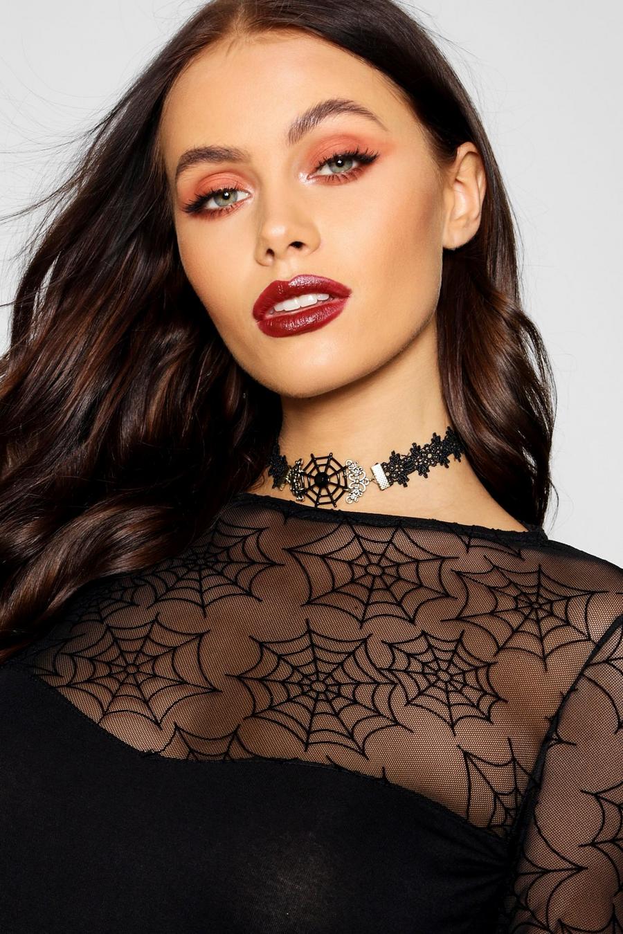Spider Web Lace Choker image number 1