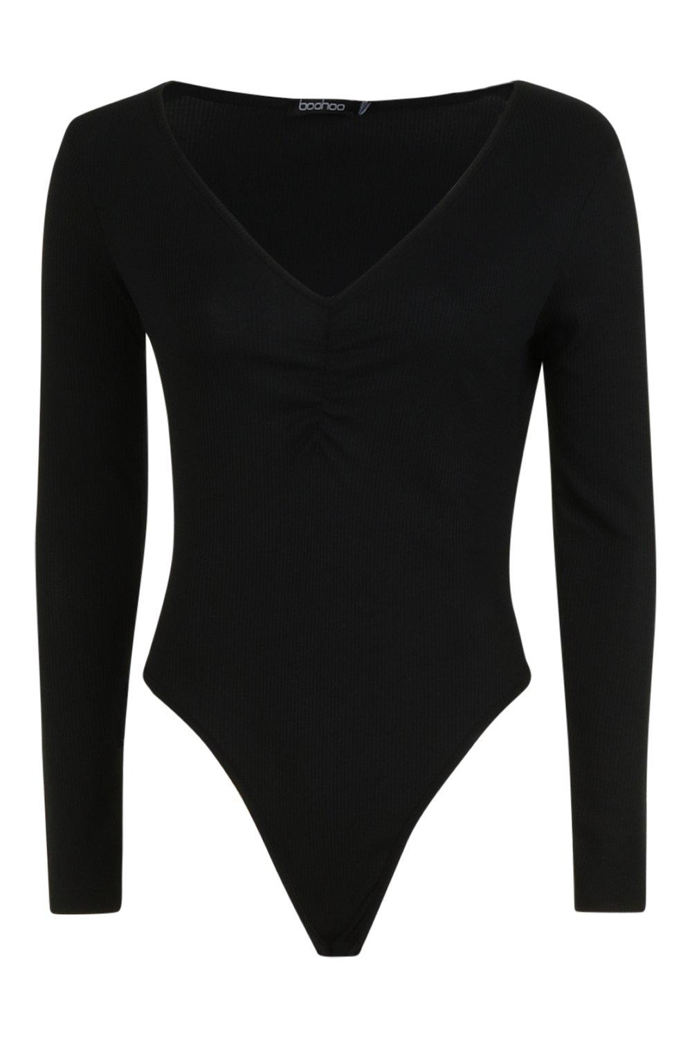 Front thong best sale bodysuit boohoo